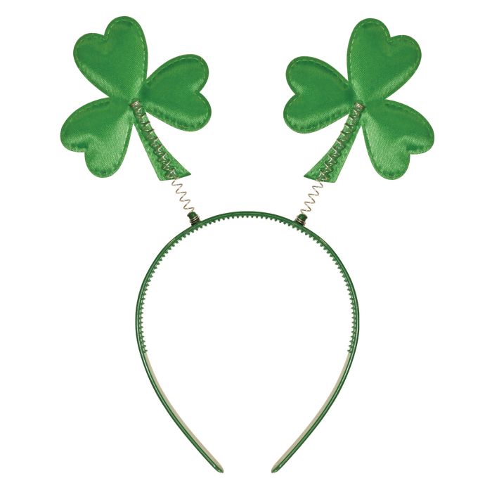 12 Pack Bulk Sequined Shamrock Boppers