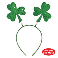 12 Pack Bulk Sequined Shamrock Boppers