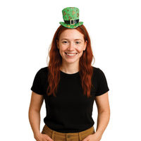 12 Pack Bulk Leprechaun Top Hat Headband St. Patrick's Day Fun