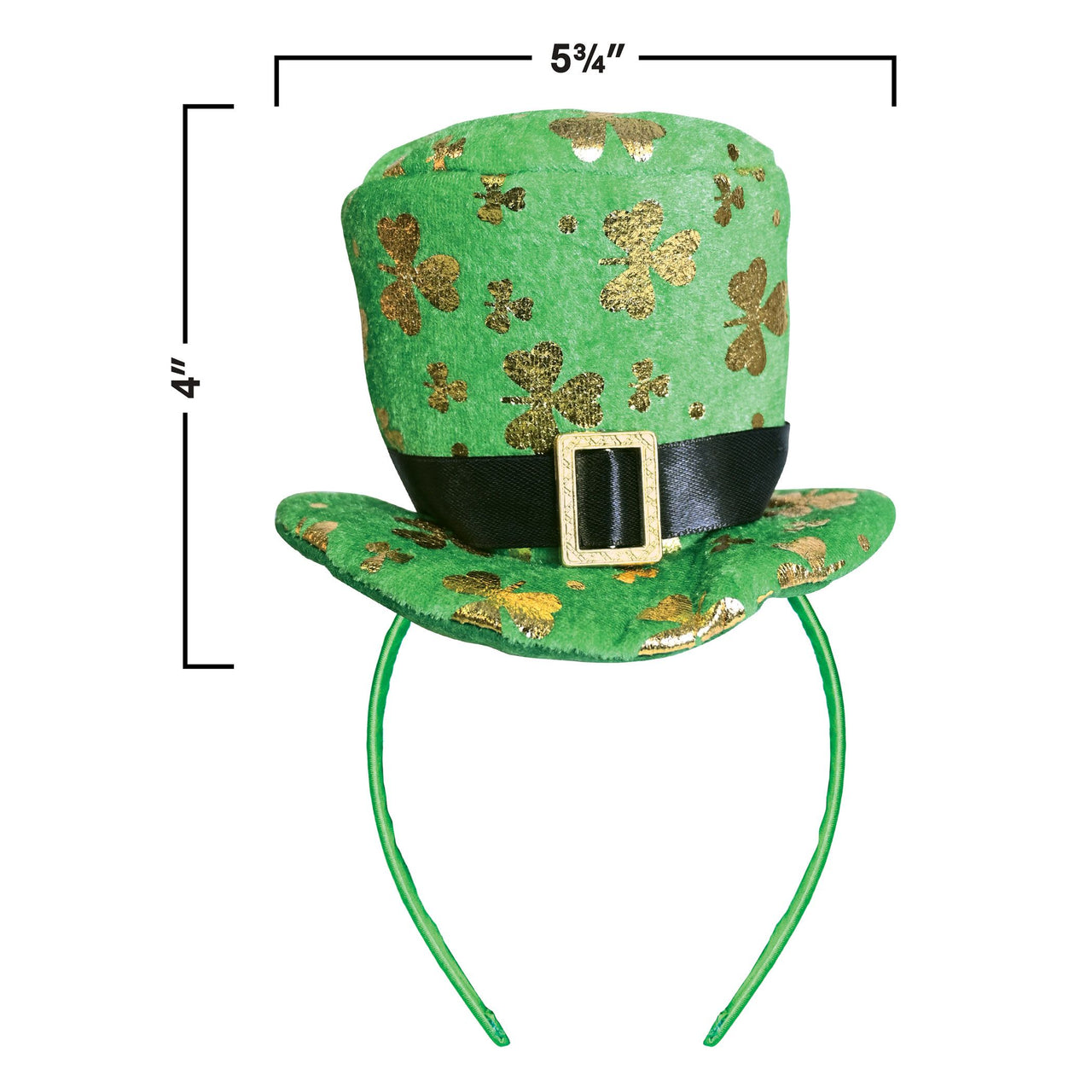 12 Pack Bulk Leprechaun Top Hat Headband St. Patrick's Day Fun
