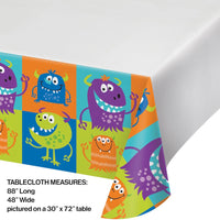12ct Bulk Fun Monsters Plastic Table Covers