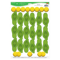 Bulk Leprechaun Footprints & Coins PNP (12 Pkgs Per Case) by Beistle