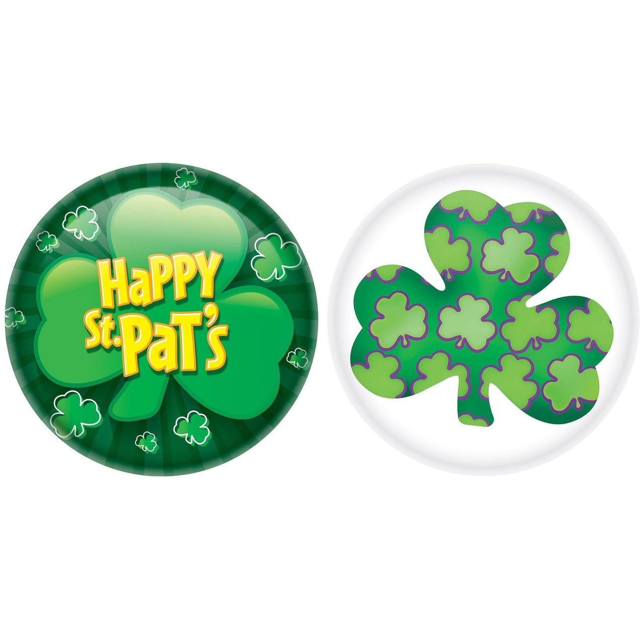 St Patrick's Day Buttons - Bulk 24 Pack