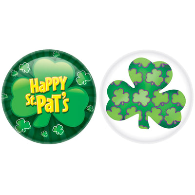 St Patrick's Day Buttons - Bulk 24 Pack