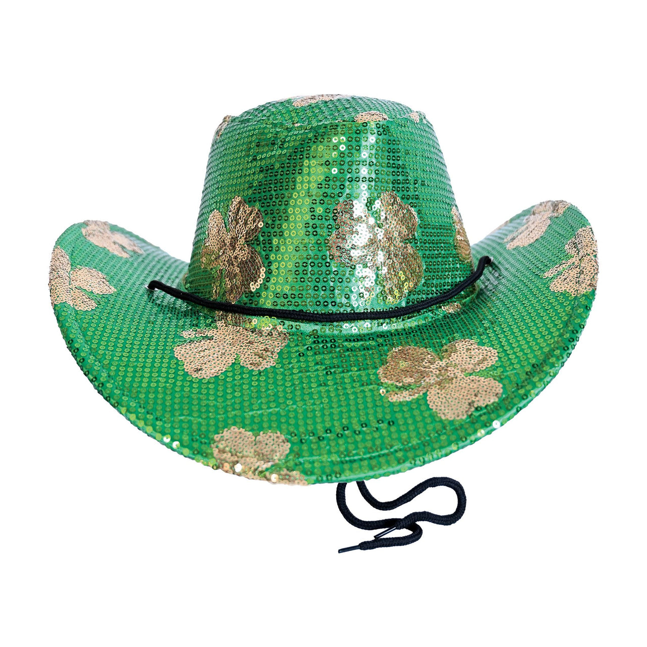 6 Pack Bulk Sequined St. Patrick's Day Cowboy Hat One Size Fits Most