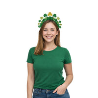 6 Pack Bulk Sparkle Shamrock Headband St. Patrick's Day - view 2