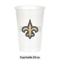 96ct Bulk New Orleans Saints 20 oz Plastic Cups