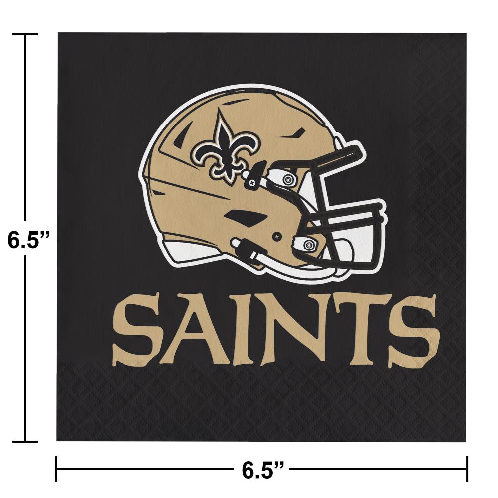 New Orleans Saints Napkins, 16 ct Party Decoration