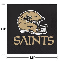 New Orleans Saints Napkins, 16 ct Party Decoration