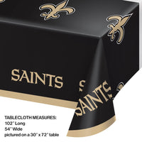 New Orleans Saints Plastic Table Cover, 54