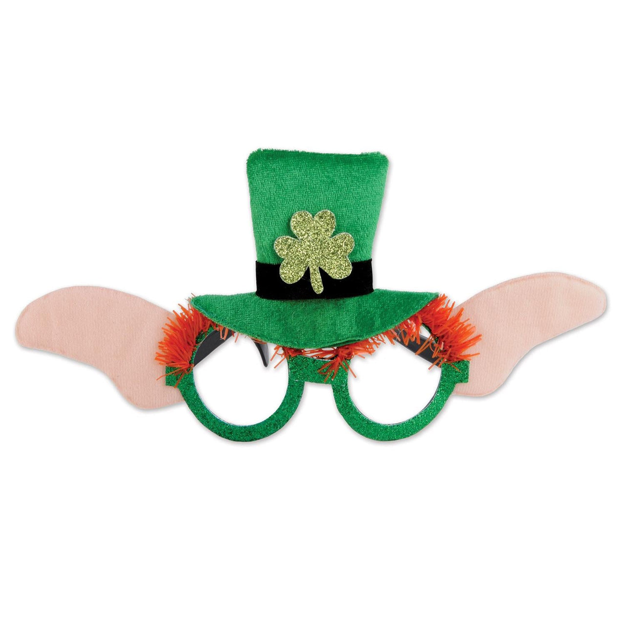 St. Patrick's Day Leprechaun Glasses - Bulk 12 Pack