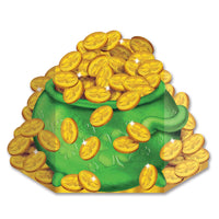 St. Patrick's Day Pot-O-Gold Stand-Up Decoration - Bulk 6 Pack