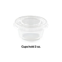 288ct Bulk 2 oz Clear Portion Cups with Lids