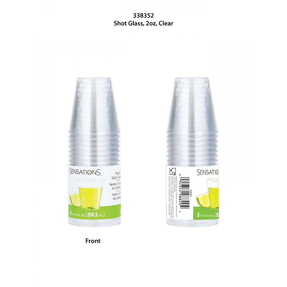 Clear 20Ct 2 Oz Shot Glass, Clear, 20 ct Party Decoration