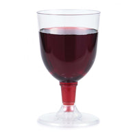Clear Plastic Wine Glasses 5 Oz, 6 ct Party Decoration
