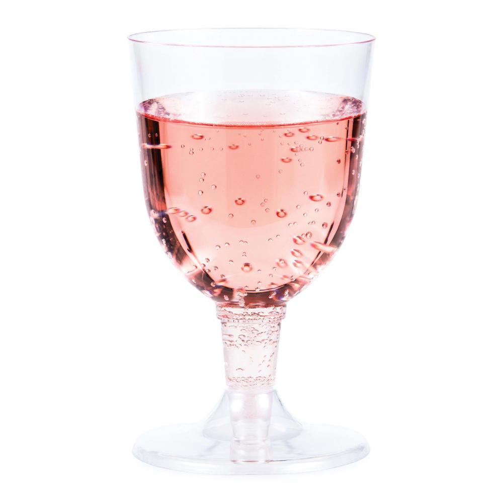 Clear Plastic Wine Glasses 5 Oz, 6 ct Party Decoration