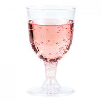Clear Plastic Wine Glasses 5 Oz, 6 ct Party Decoration