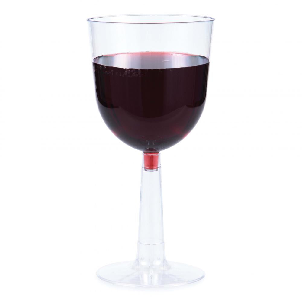 Clear Plastic Wine Glasses 12 Oz, 4 ct Party Decoration