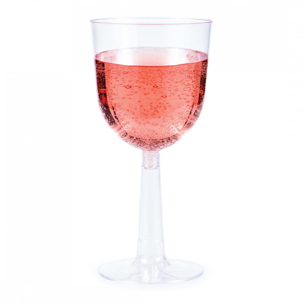 Clear Plastic Wine Glasses 12 Oz, 4 ct Party Decoration