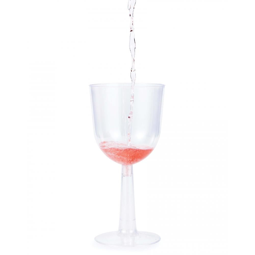 Clear Plastic Wine Glasses 12 Oz, 4 ct Party Decoration