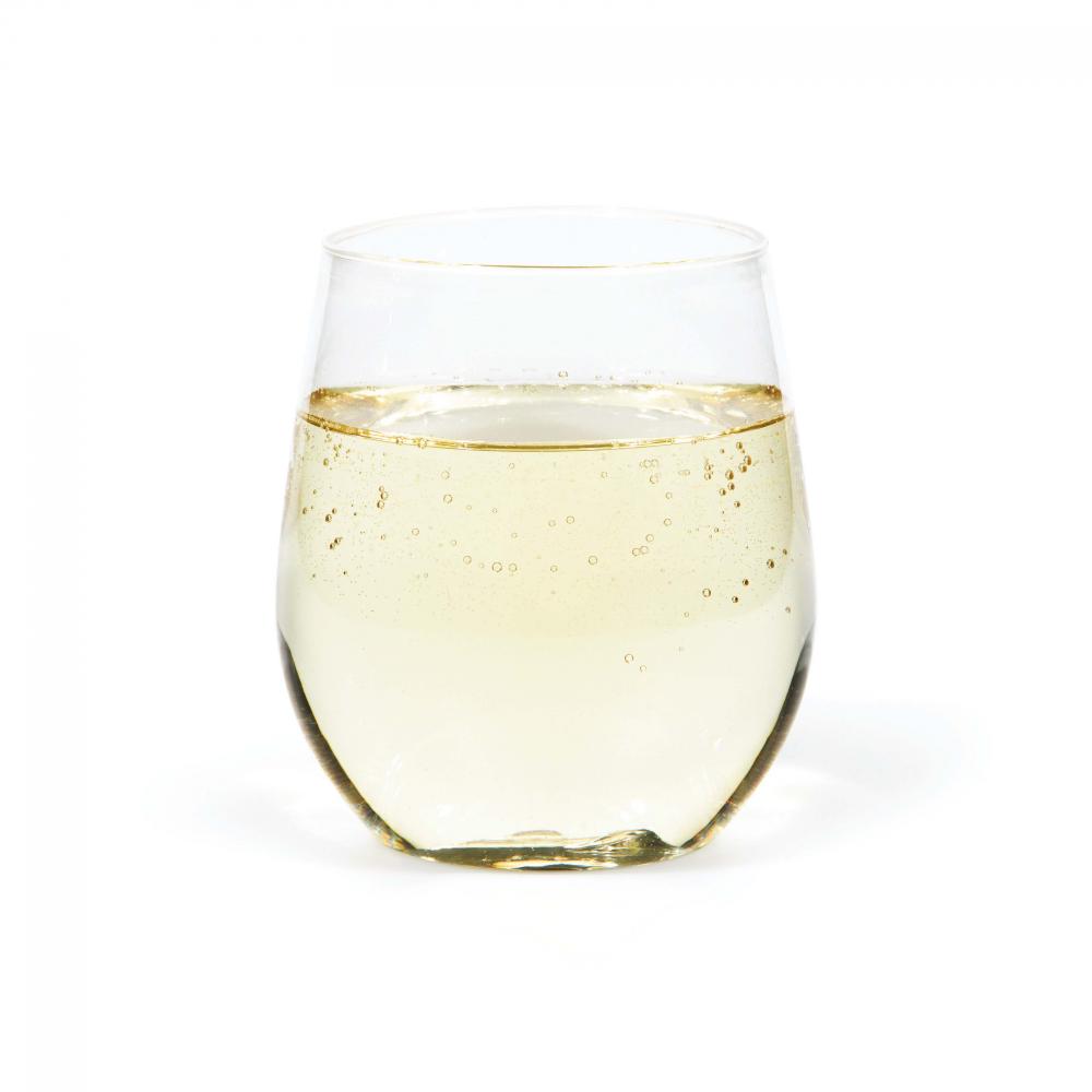 Clear Plastic Stemless Wine Glasses 14 Oz, 4 ct