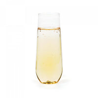 24ct Bulk 9 oz Plastic Stemless Champagne Flutes