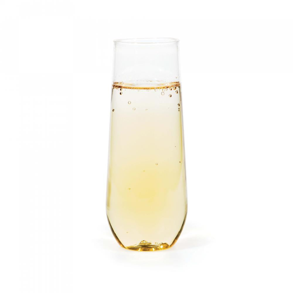 Clear Plastic Champagne Flutes, 9 Oz, 4 ct