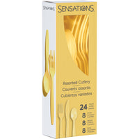 288ct Bulk Soft Yellow Assorted Cutlery