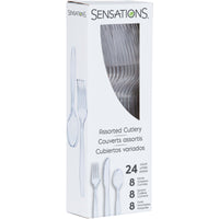 288ct Bulk Clear Assorted Cutlery