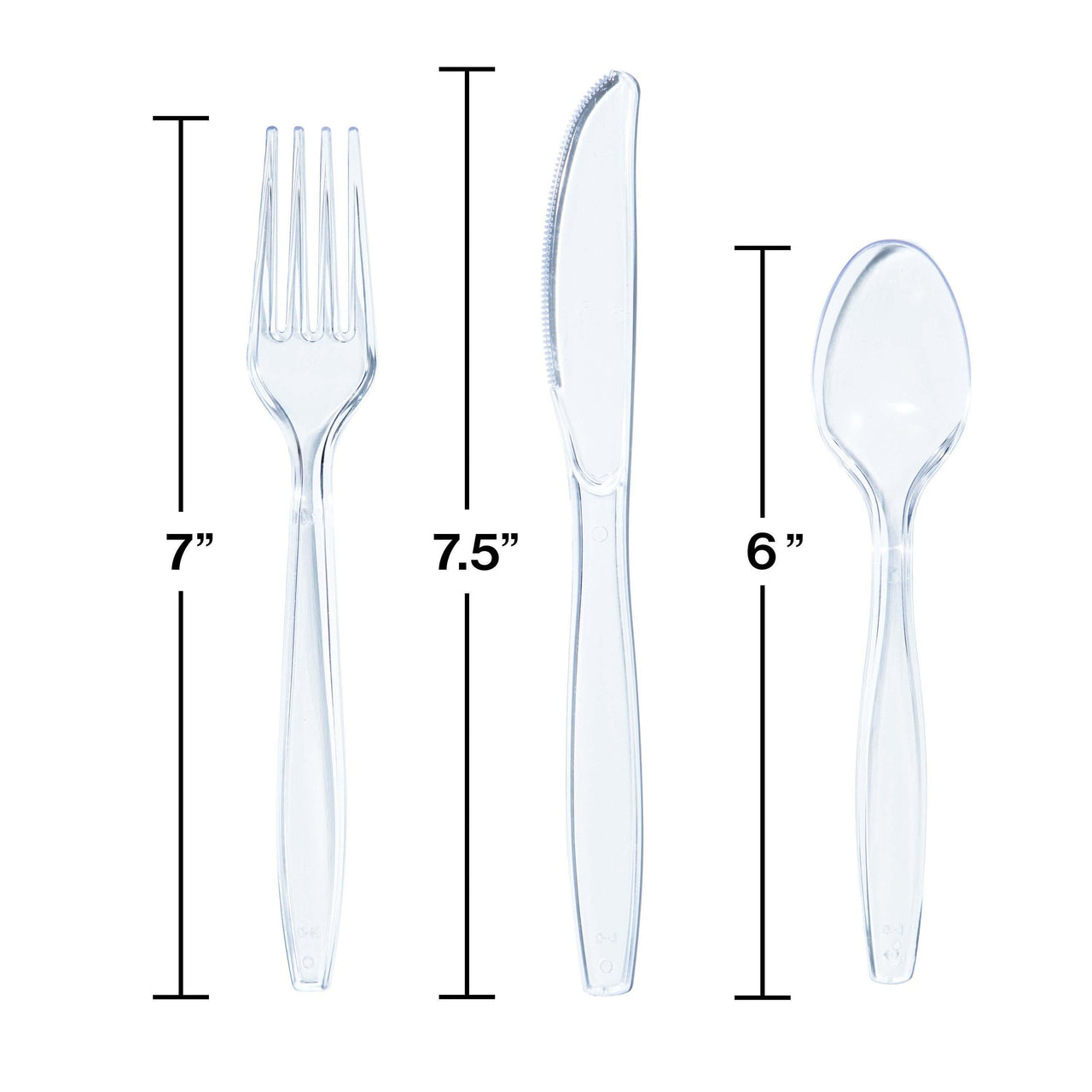 288ct Bulk Clear Assorted Cutlery