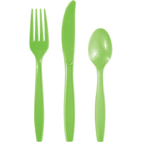 288 pc Bulk Fresh Green Assorted Cutlery