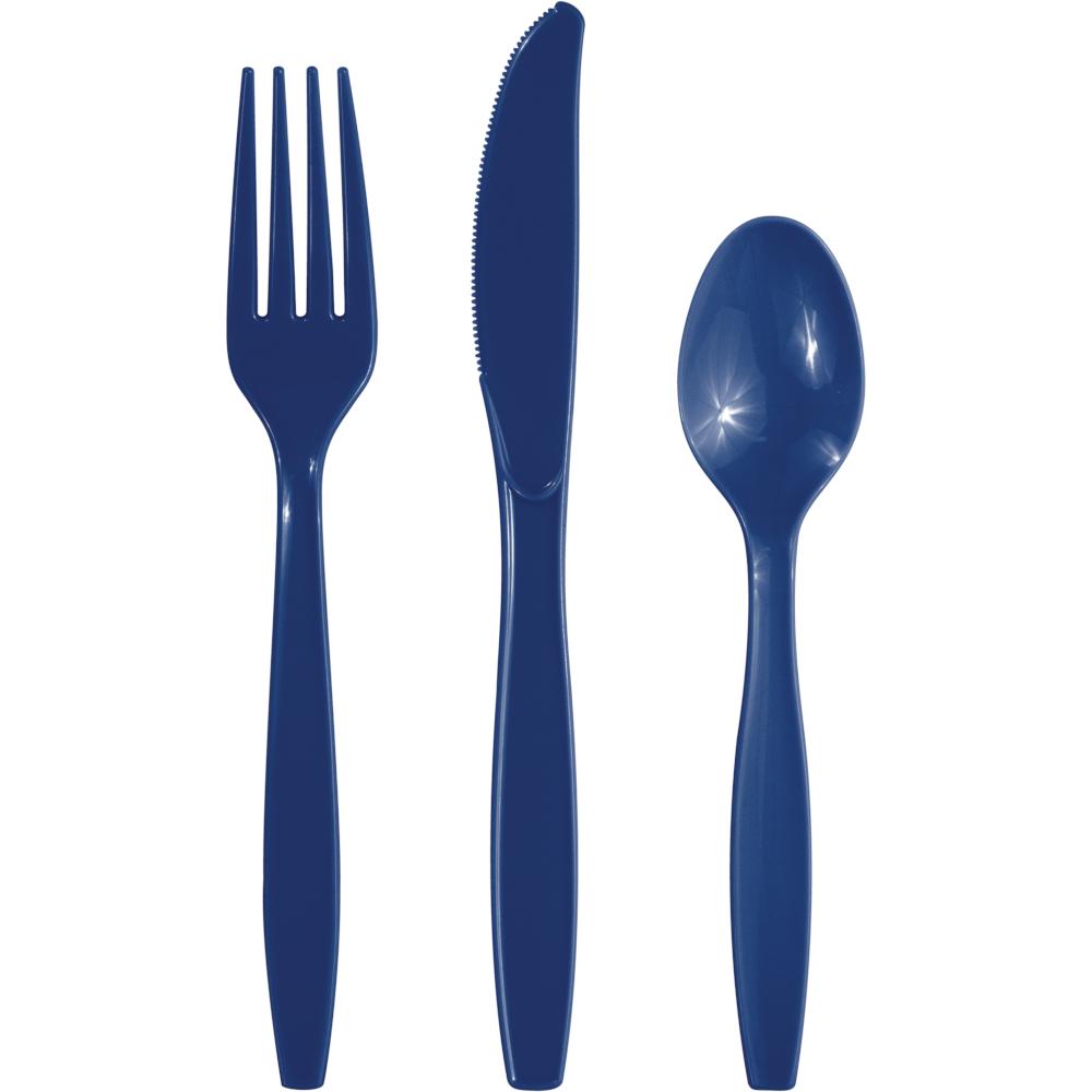 288 pc Bulk Navy Assorted Cutlery