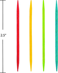 2400ct Bulk Assorted Color Wooden Toothpicks