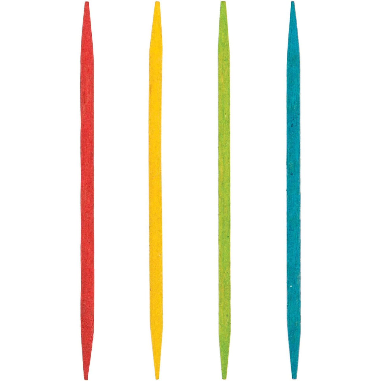 2400ct Bulk Assorted Color Wooden Toothpicks