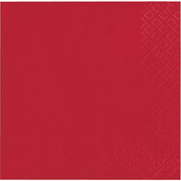 480 pc Bulk Classic Red 2Ply Beverage Napkin