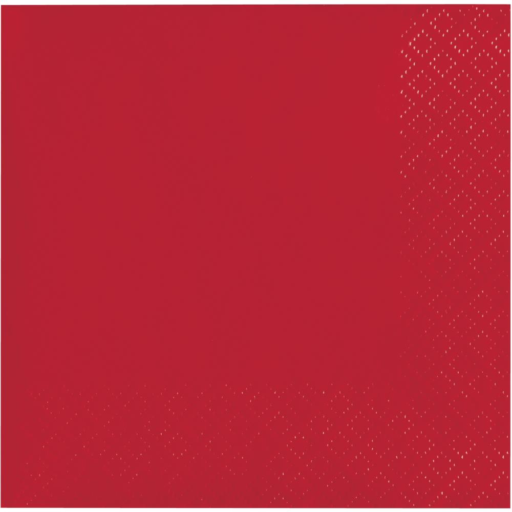 480 pc Bulk Classic Red 2Ply Beverage Napkin