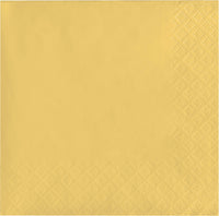 480 pc Bulk Soft Yellow 2Ply Beverage Napkin