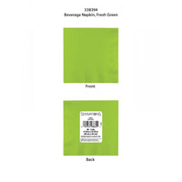 480 pc Bulk Fresh Green 2ply Beverage Napkin
