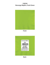 480 pc Bulk Fresh Green 2ply Beverage Napkin