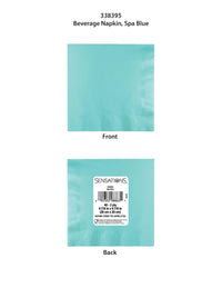480ct Bulk Spa Blue 2Ply Beverage Napkin