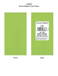 400 pc Bulk Fresh Green 2ply Dinner Napkin