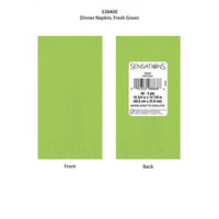 400 pc Bulk Fresh Green 2ply Dinner Napkin