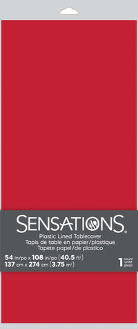 6ct Bulk Classic Red Tablecover, 54X108