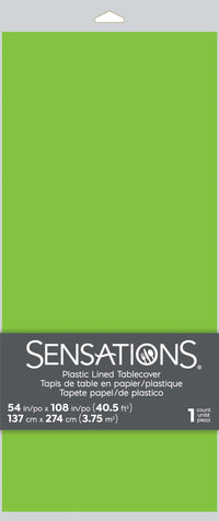 Bulk Case of Fresh Green 1ct Tablecover, 54x108