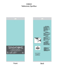 6ct Bulk Spa Blue Tablecover, 54X108