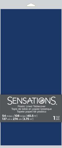 6ct Bulk Navy Tablecover, 54X108