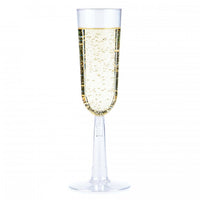 Clear Plastic Champagne Flutes, 7 Oz, 4 ct Party Decoration