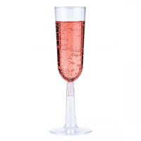 Clear Plastic Champagne Flutes, 7 Oz, 4 ct Party Decoration
