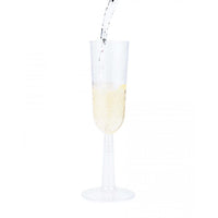 48ct Bulk 7 oz Plastic Champagne Flutes