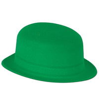 St. Patricks Day Party Green Velour Derby - Bulk 24 Pack
